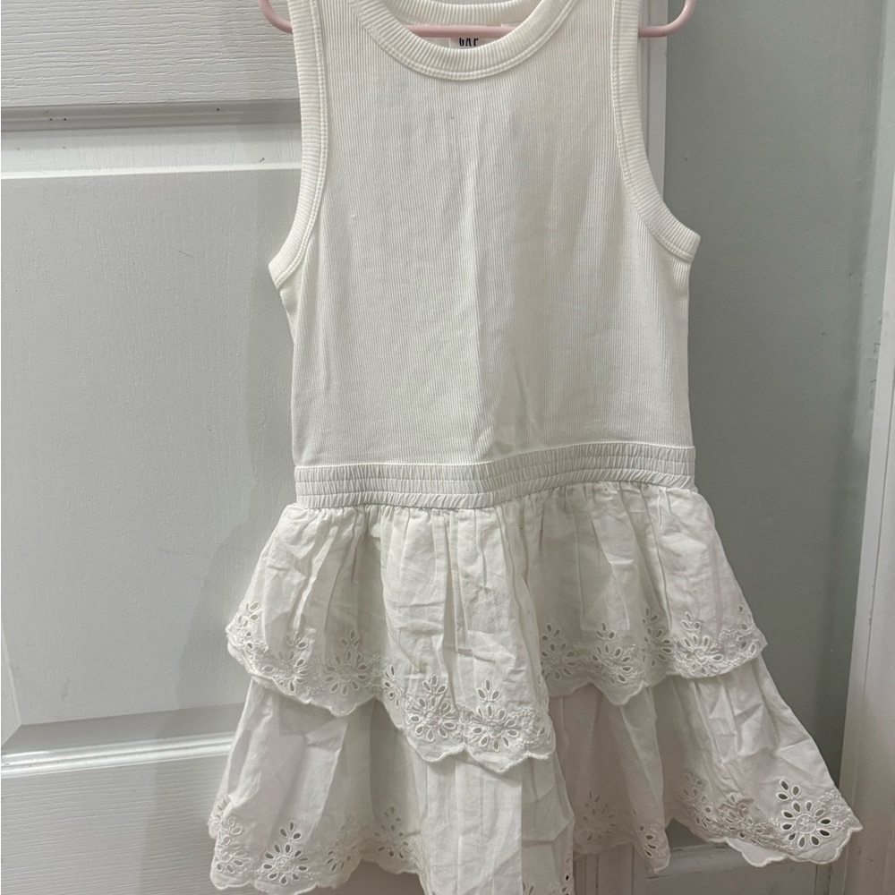 White Sleeveless GAP Kids Dress